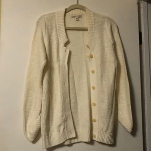 White cardigan